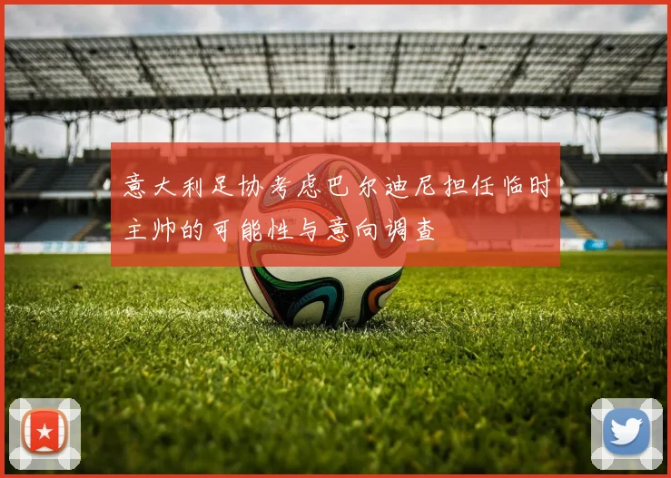 意大利足协考虑巴尔迪尼担任临时主帅的可能性与意向调查